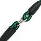 Ринговка для собак, 150×0.6 см, с вертлюгом, чёрная, зелёная - Фото 8