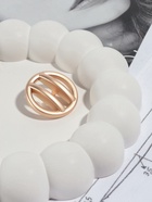 Пуговица металлическая на ножке, декоративная, d=28 мм, матовая, цвет золотой - Фото 4