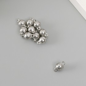 Застёжка магнитная металл "Шарик" серебро 0,6х1,1х0,6 см