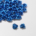 Бусина «Розочка», набор 50 шт., 6 мм, цвет тёмно-синий - фото 12217119
