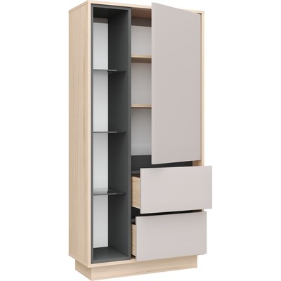 Пенал «Рэя №5.1», 720×320×1500 мм, цвет туя светлая / кашемир / графит