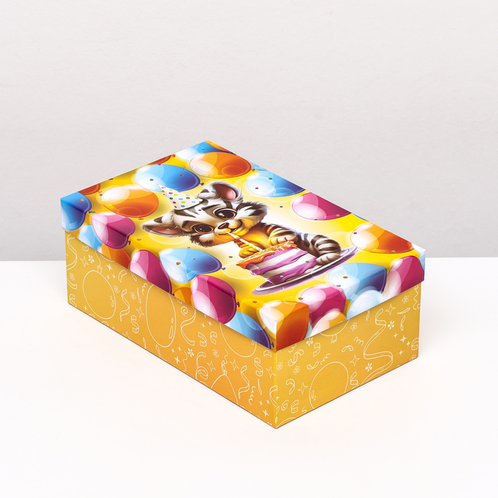 Коробка прямоугольная "Милый тигренок", 27 × 17 × 11 см