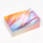 Коробка прямоугольная "Перья", 27 × 17 × 11 см - Фото 3