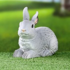 Садовая фигура "Зайчонок" серый, 15х10х16см - фото 9639242