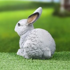 Садовая фигура "Зайчонок" серый, 15х10х16см - Фото 3