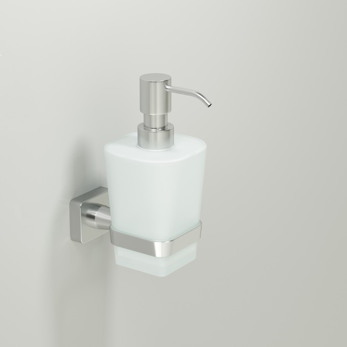 Дозатор для жидкого мыла Rhin K-8799, серебристый - Фото 1