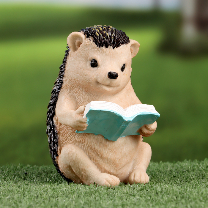 Фигурка "Ёжик читает книжку" 10х9х14см - Фото 1