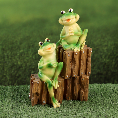 Фигурка полистоун TAKE IT EASY «Лягушки дружочки», 10×16×22 см