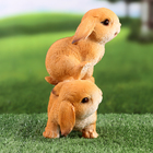 Фигурка полистоун «Зайки прыгуны», 9×13×19 см - Фото 4