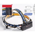 УЦЕНКА Фонарь налобный аккумуляторный «Мастер К», 4 LED, 2 COB, 2 аккумуляторных батареи, USB 10430338