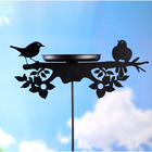 Кормушка для птиц "Блюдце" черное,  d-220мм, 30,2х24,6см - фото 5826011