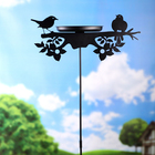 Кормушка для птиц "Блюдце" черное,  d-220мм, 30,2х24,6см - фото 23948654