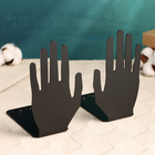 Держатель-подставка для книг "Руки" набор 2шт, 12,7х8,9х15,4см, черный - фото 9639423