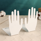 Держатель-подставка для книг "Руки" набор 2шт, 12,7х8,9х15,4см, белый - фото 9639427