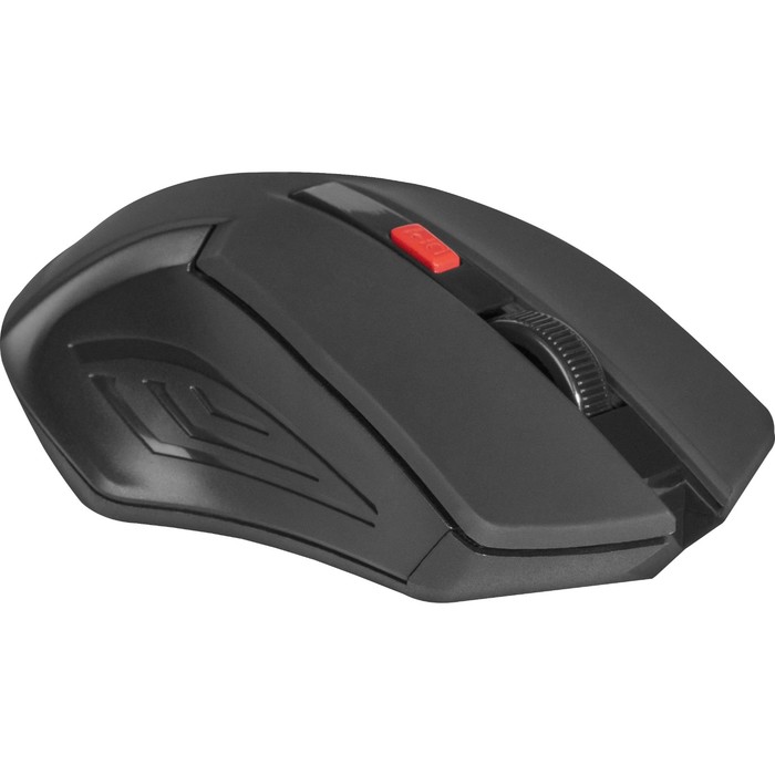 Мышь Defender Accura MM-275,беспроводная,оптическая, 1600 dpi, 1×AAA, 6 кнопок, USB,красная - фото 51548207