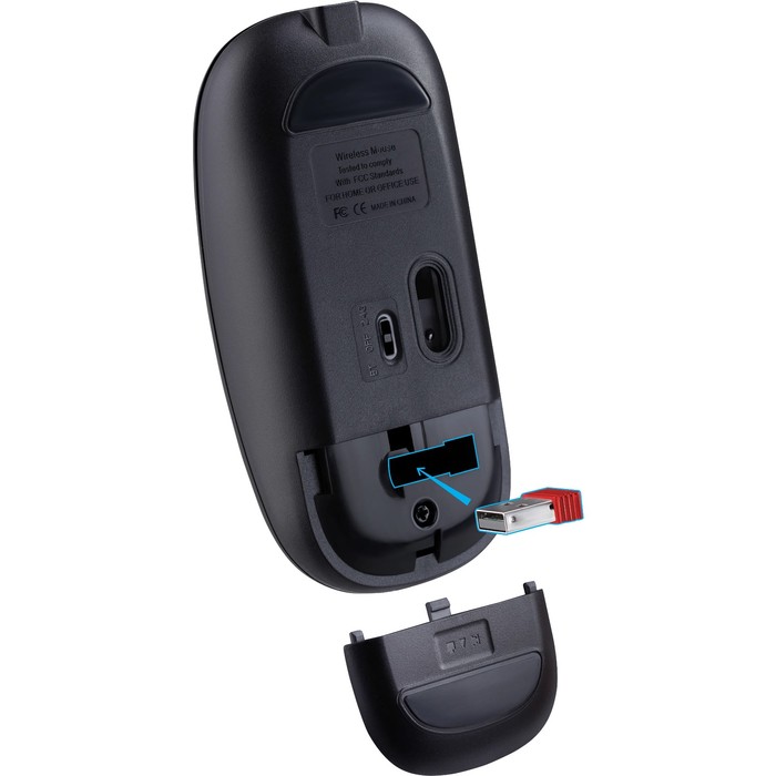Мышь Defender Vitrual MB-635,беспроводная,оптическая, 1600 dpi, 500 мАч, USB,черная