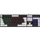Клавиатура Defender Dark Knight GK-077,игровая,проводная,подсветка,104 клавиши,USB,черy-бел - фото 321476108
