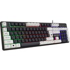 Клавиатура Defender Dark Knight GK-077,игровая,проводная,подсветка,104 клавиши,USB,черy-бел - фото 9639531