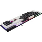 Клавиатура Defender Dark Knight GK-077,игровая,проводная,подсветка,104 клавиши,USB,черy-бел - фото 9639533