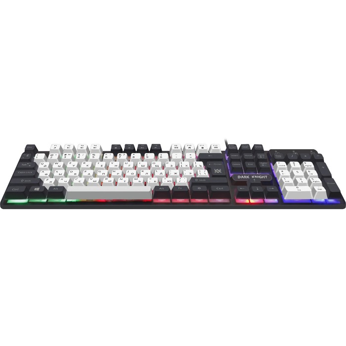 Клавиатура Defender Dark Knight GK-077,игровая,проводная,подсветка,104 клавиши,USB,бел-черн