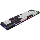 Клавиатура Defender Dark Knight GK-077,игровая,проводная,подсветка,104 клавиши,USB,бел-черн - фото 9639540