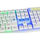 Клавиатура Defender Dark White GK-172,игровая, проводная, подсветка, 104 клавиши,USB, белая - Фото 6