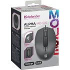 Мышь Defender Alpha MB-507, проводная, оптическая, 1000 dpi, USB, черная - фото 10061912