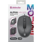 Мышь Defender Alpha MB-507, проводная, оптическая, 1000 dpi, USB, черная - фото 10061913