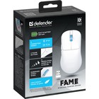 Мышь Defender Fame GM-516, беспроводная, оптическая, 10000 dpi, 300 мАч USB,белая - Фото 6