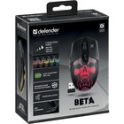 Мышь Defender Beta GM-707L, беспроводная, оптическая, LED, 1600 dpi, 400 мАч USB, черная - фото 9639579