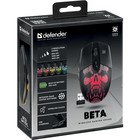 Мышь Defender Beta GM-707L, беспроводная, оптическая, LED, 1600 dpi, 400 мАч USB, черная - Фото 6