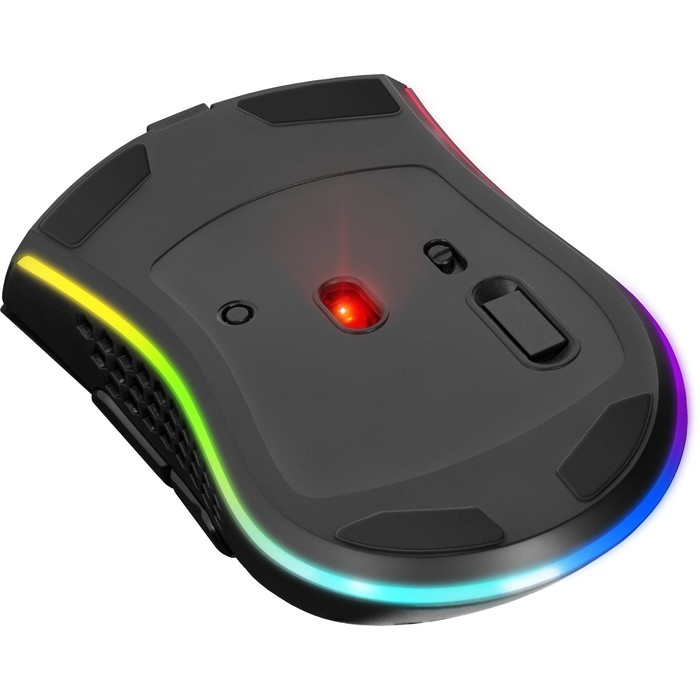 Мышь Defender Warlock GM-709L,беспровод,оптическая,RGB,2400 dpi,400 мАч,8 кнопок,USB,черная - фото 51548313