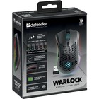 Мышь Defender Warlock GM-709L,беспровод,оптическая,RGB,2400 dpi,400 мАч,8 кнопок,USB,черная - фото 9639588