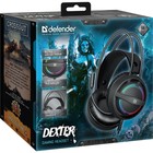 Наушники DEFENDER Dexter, игровые, полноразмерные, микрофон, USB, подсветка, чёрные - Фото 9