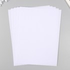 Набор фетра 22х30 см, 5 листов, Корея, цв. белоснежный - фото 23911320