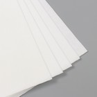 Набор жёсткого фетра 22х30 см, 5 листов, 1 мм, Корея, цв. белый - фото 9639653