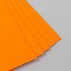Набор фетра 22х30 см, 5 листов, Корея, цв. апельсин - фото 9639665