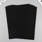 Набор фетра 22х30 см, 5 листов, Корея, цв. чёрный - фото 23911376