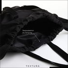 Мешок для обуви на стяжке TEXTURA, цвет чёрный - фото 24720514