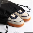Мешок для обуви TEXTURA, отдел на шнурке, цвет чёрный - Фото 6