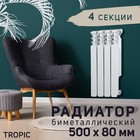 Радиатор Tropic 500x80 мм биметаллический, 4 секции - Фото 2