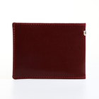 Обложка на удостоверение «Ветеран труда», натуральная кожа, бордовая - Фото 2