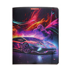 Тетрадь 48 листов в клетку "Огненные машины", обложка мелованный картон, металлизированная плёнка, выборочный УФ-лак, блок 65 г/м2, МИКС (комплект 3 шт) - фото 24553870