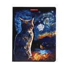 Тетрадь 48 листов в клетку "Коты ночью", обложка мелованный картон, выборочный УФ-лак, блок 65 г/м2, МИКС - фото 24553892