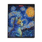 Тетрадь 48 листов в клетку "Коты ночью", обложка мелованный картон, выборочный УФ-лак, блок 65 г/м2, МИКС - фото 24553893