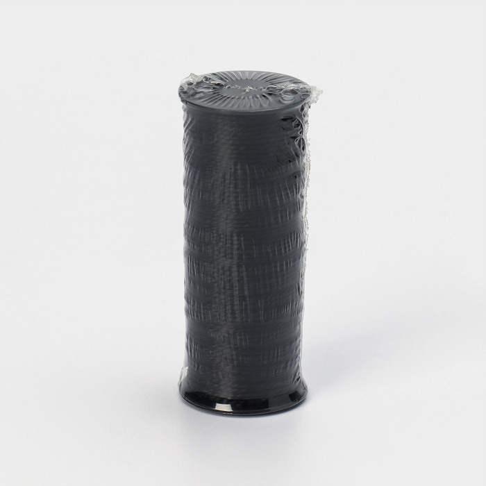 Нить крученая, 2-х прядная ПП Доляна, d= 1,3 мм, 50 м, цвет черный