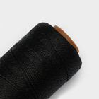 Нить крученая Доляна, 2-х прядная, ПП, d= 1,3 мм, 200 м, черная - Фото 3