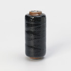 Нить крученая Доляна, 2-х прядная, ПП, d= 1,3 мм, 200 м, цвет черный - фото 9640005