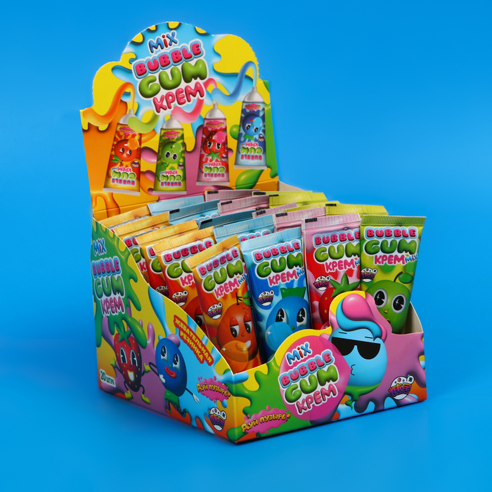 Жевательная резинка «Дуй пузырь! Bubble gum крем MIX», 22 г - Фото 1