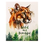 Тетрадь 48 листов в клетку "Животные", обложка мелованный картон, ВД-лак, белизна 80, блок 60г/м2, МИКС (комплект 4 шт) - фото 23989621